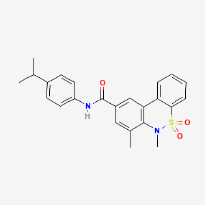 N-(4-isopropylphenyl)-6,7-dimethyl-6H-dibenzo[c,e][1,2]thiazine-9-carboxamide 5,5-dioxide