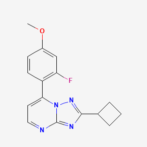 2-Cyclobutyl-7-(2-fluoro-4-methoxyphenyl)[1,2,4]triazolo[1,5-a]pyrimidine