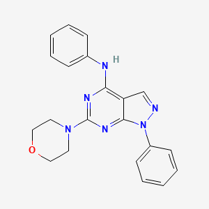 6-(morpholin-4-yl)-N,1-diphenyl-1H-pyrazolo[3,4-d]pyrimidin-4-amine