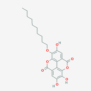 molecular formula C24H26O8 B011230 3-O-Decylellagic acid CAS No. 110007-19-7