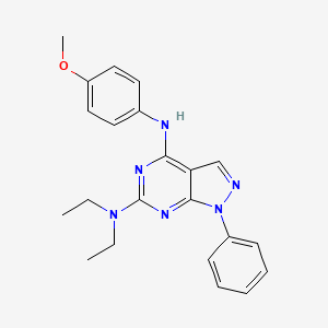 N~6~,N~6~-diethyl-N~4~-(4-methoxyphenyl)-1-phenyl-1H-pyrazolo[3,4-d]pyrimidine-4,6-diamine