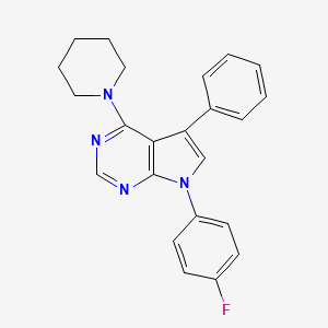 7-(4-fluorophenyl)-5-phenyl-4-(piperidin-1-yl)-7H-pyrrolo[2,3-d]pyrimidine