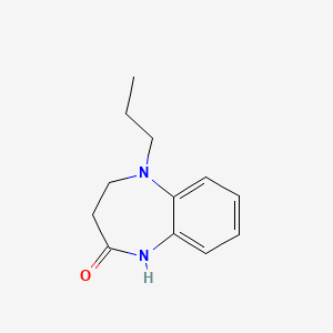 molecular formula C12H16N2O B11230113 5-propyl-1,3,4,5-tetrahydro-2H-1,5-benzodiazepin-2-one 