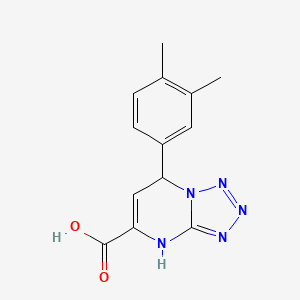 molecular formula C13H13N5O2 B11230120 7-(3,4-Dimethylphenyl)-4,7-dihydrotetrazolo[1,5-a]pyrimidine-5-carboxylic acid 