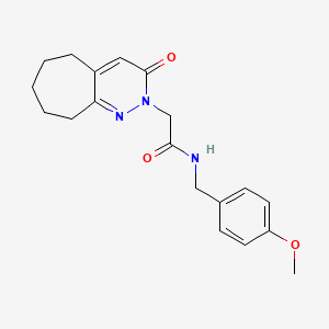 N-(4-methoxybenzyl)-2-(3-oxo-3,5,6,7,8,9-hexahydro-2H-cyclohepta[c]pyridazin-2-yl)acetamide