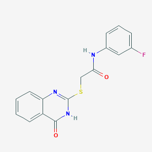 N-(3-fluorophenyl)-2-[(4-hydroxyquinazolin-2-yl)sulfanyl]acetamide