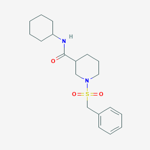 1-(benzylsulfonyl)-N-cyclohexylpiperidine-3-carboxamide