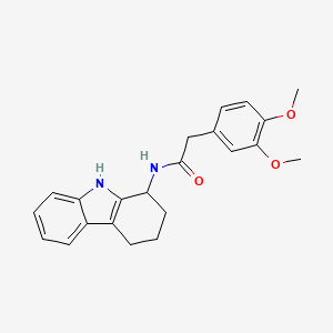 2-(3,4-dimethoxyphenyl)-N-(2,3,4,9-tetrahydro-1H-carbazol-1-yl)acetamide