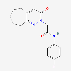 N-(4-chlorophenyl)-2-(3-oxo-3,5,6,7,8,9-hexahydro-2H-cyclohepta[c]pyridazin-2-yl)acetamide