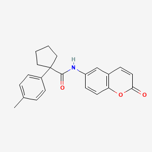 1-(4-methylphenyl)-N-(2-oxo-2H-chromen-6-yl)cyclopentanecarboxamide