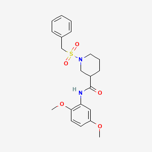 1-(benzylsulfonyl)-N-(2,5-dimethoxyphenyl)piperidine-3-carboxamide