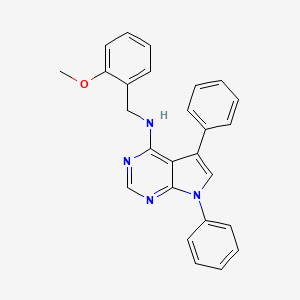 N-(2-methoxybenzyl)-5,7-diphenyl-7H-pyrrolo[2,3-d]pyrimidin-4-amine