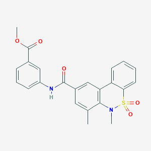 methyl 3-{[(6,7-dimethyl-5,5-dioxido-6H-dibenzo[c,e][1,2]thiazin-9-yl)carbonyl]amino}benzoate