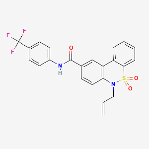 6-allyl-N-[4-(trifluoromethyl)phenyl]-6H-dibenzo[c,e][1,2]thiazine-9-carboxamide 5,5-dioxide