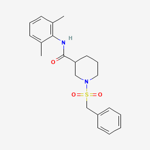 1-(benzylsulfonyl)-N-(2,6-dimethylphenyl)piperidine-3-carboxamide