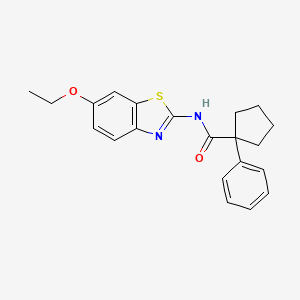 N-(6-ethoxy-1,3-benzothiazol-2-yl)-1-phenylcyclopentanecarboxamide