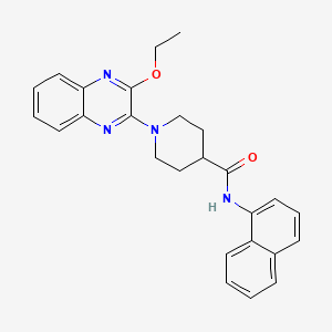 1-(3-ethoxyquinoxalin-2-yl)-N-(naphthalen-1-yl)piperidine-4-carboxamide