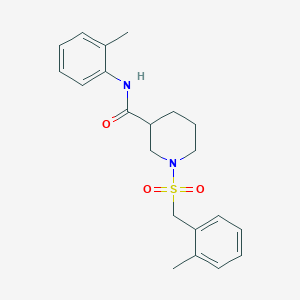 1-[(2-methylbenzyl)sulfonyl]-N-(2-methylphenyl)piperidine-3-carboxamide