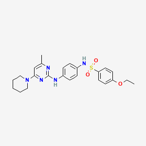 4-ethoxy-N-(4-((4-methyl-6-(piperidin-1-yl)pyrimidin-2-yl)amino)phenyl)benzenesulfonamide