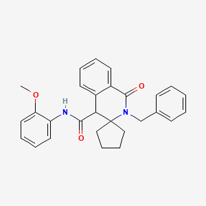 2'-benzyl-N-(2-methoxyphenyl)-1'-oxo-1',4'-dihydro-2'H-spiro[cyclopentane-1,3'-isoquinoline]-4'-carboxamide