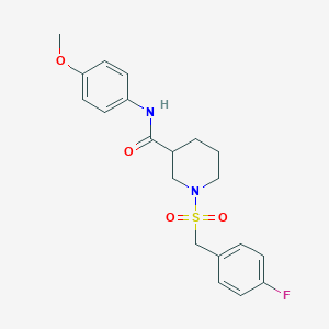 1-[(4-fluorobenzyl)sulfonyl]-N-(4-methoxyphenyl)piperidine-3-carboxamide