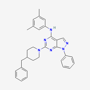 6-(4-benzylpiperidin-1-yl)-N-(3,5-dimethylphenyl)-1-phenyl-1H-pyrazolo[3,4-d]pyrimidin-4-amine