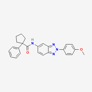 N-[2-(4-methoxyphenyl)-2H-benzotriazol-5-yl]-1-phenylcyclopentanecarboxamide