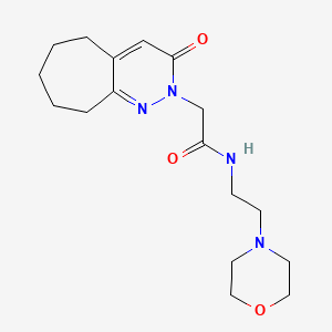 N-[2-(morpholin-4-yl)ethyl]-2-(3-oxo-3,5,6,7,8,9-hexahydro-2H-cyclohepta[c]pyridazin-2-yl)acetamide