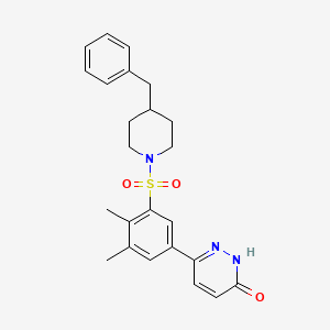 6-{3-[(4-benzylpiperidin-1-yl)sulfonyl]-4,5-dimethylphenyl}pyridazin-3(2H)-one