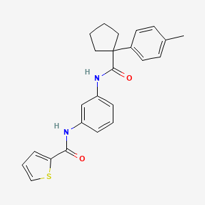 N-[3-({[1-(4-methylphenyl)cyclopentyl]carbonyl}amino)phenyl]thiophene-2-carboxamide