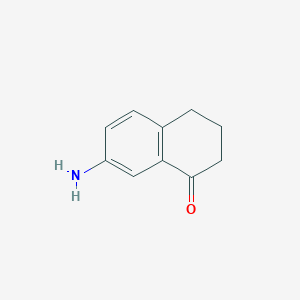 molecular formula C10H11NO B112311 7-Amino-3,4-dihydronaphthalen-1(2h)-one CAS No. 22009-40-1