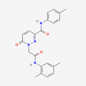 1-(2-((2,5-dimethylphenyl)amino)-2-oxoethyl)-6-oxo-N-(p-tolyl)-1,6-dihydropyridazine-3-carboxamide