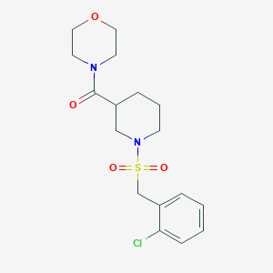 {1-[(2-Chlorobenzyl)sulfonyl]piperidin-3-yl}(morpholin-4-yl)methanone