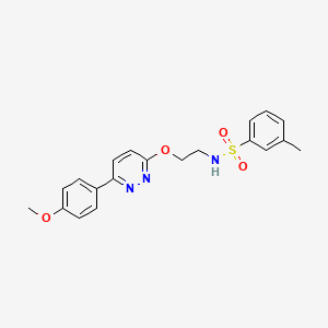 N-(2-((6-(4-methoxyphenyl)pyridazin-3-yl)oxy)ethyl)-3-methylbenzenesulfonamide