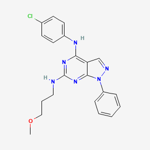 N~4~-(4-chlorophenyl)-N~6~-(3-methoxypropyl)-1-phenyl-1H-pyrazolo[3,4-d]pyrimidine-4,6-diamine