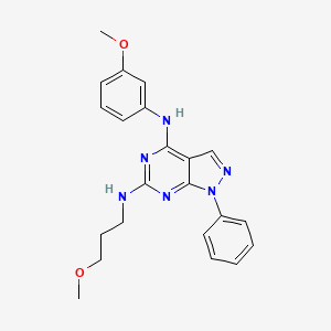 N~4~-(3-methoxyphenyl)-N~6~-(3-methoxypropyl)-1-phenyl-1H-pyrazolo[3,4-d]pyrimidine-4,6-diamine