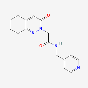 2-(3-oxo-5,6,7,8-tetrahydrocinnolin-2(3H)-yl)-N-(pyridin-4-ylmethyl)acetamide