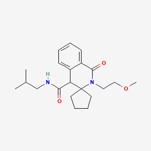 2'-(2-methoxyethyl)-N-(2-methylpropyl)-1'-oxo-1',4'-dihydro-2'H-spiro[cyclopentane-1,3'-isoquinoline]-4'-carboxamide