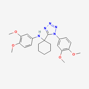 N-{1-[1-(3,4-dimethoxyphenyl)-1H-tetrazol-5-yl]cyclohexyl}-3,4-dimethoxyaniline