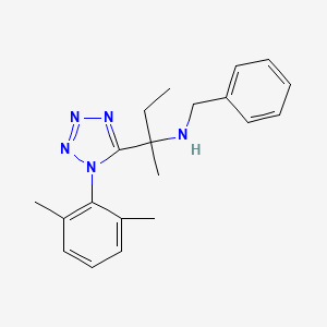 N-benzyl-2-[1-(2,6-dimethylphenyl)-1H-tetrazol-5-yl]butan-2-amine