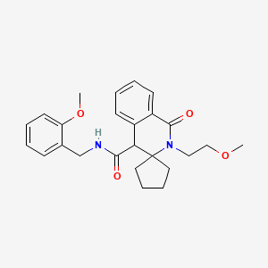 N-(2-methoxybenzyl)-2'-(2-methoxyethyl)-1'-oxo-1',4'-dihydro-2'H-spiro[cyclopentane-1,3'-isoquinoline]-4'-carboxamide