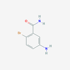molecular formula C7H7BrN2O B112314 5-氨基-2-溴苯甲酰胺 CAS No. 220583-56-2