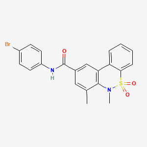 N-(4-bromophenyl)-6,7-dimethyl-6H-dibenzo[c,e][1,2]thiazine-9-carboxamide 5,5-dioxide