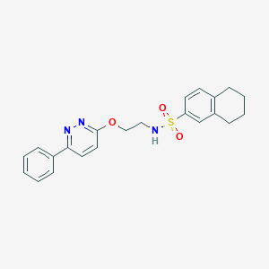 N-(2-((6-phenylpyridazin-3-yl)oxy)ethyl)-5,6,7,8-tetrahydronaphthalene-2-sulfonamide