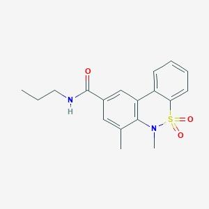 6,7-dimethyl-N-propyl-6H-dibenzo[c,e][1,2]thiazine-9-carboxamide 5,5-dioxide