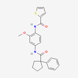 N-(2-methoxy-4-{[(1-phenylcyclopentyl)carbonyl]amino}phenyl)-2-thiophenecarboxamide