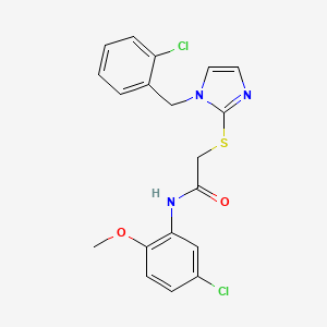 N-(5-chloro-2-methoxyphenyl)-2-((1-(2-chlorobenzyl)-1H-imidazol-2-yl)thio)acetamide