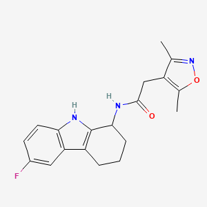 2-(3,5-dimethyl-4-isoxazolyl)-N-(6-fluoro-2,3,4,9-tetrahydro-1H-carbazol-1-yl)acetamide