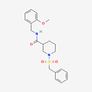 1-(benzylsulfonyl)-N-(2-methoxybenzyl)piperidine-3-carboxamide