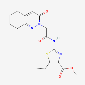 methyl 5-ethyl-2-{[(3-oxo-5,6,7,8-tetrahydrocinnolin-2(3H)-yl)acetyl]amino}-1,3-thiazole-4-carboxylate